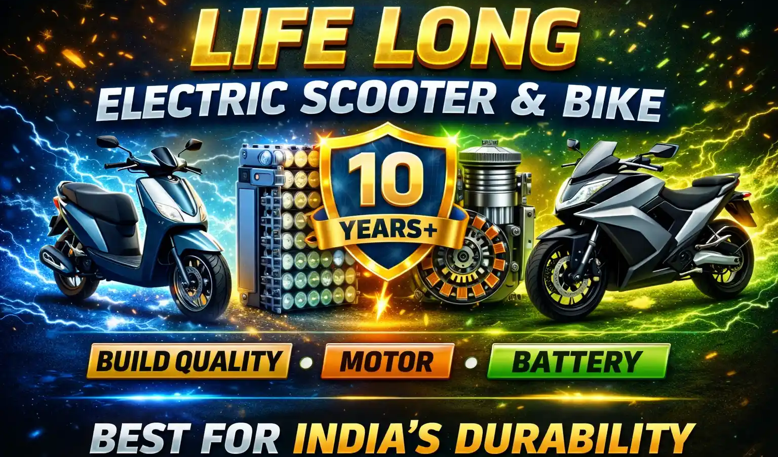 Life Long Electric Scooter and Bike in India: Build Quality, Motor & Battery Explained