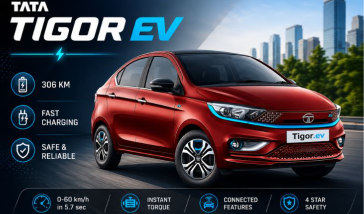 Tata Tigor EV Review: Electric Sedan with 306 km Range, Fast Charging and Connected Features