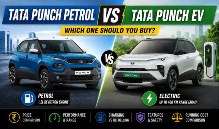 Tata Punch Petrol vs Tata Punch EV: Which One Should You Buy?