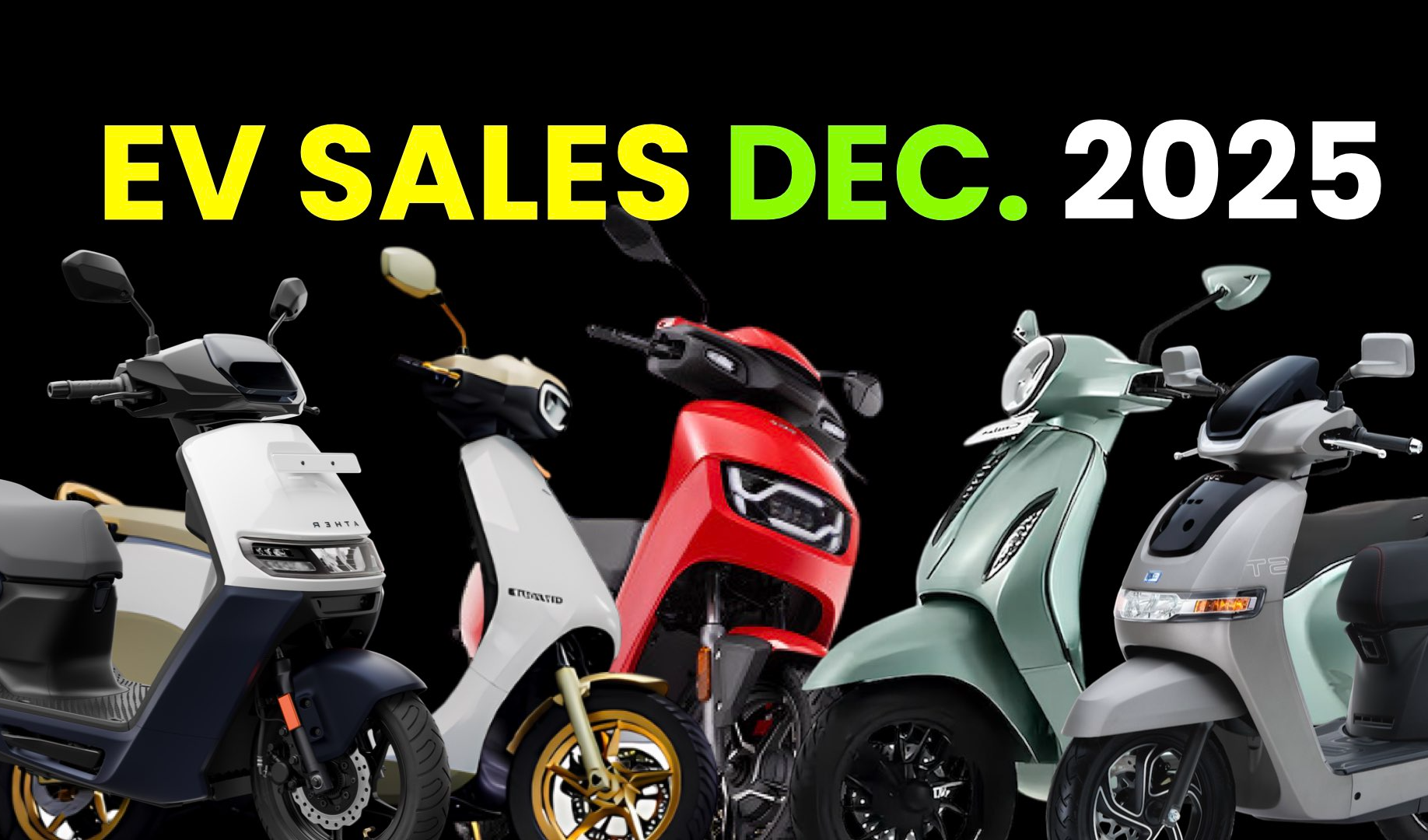 Bajaj Chetak and TVS Sales Higher Electric Vehicles- Electric Two-Wheeler Sales 2025