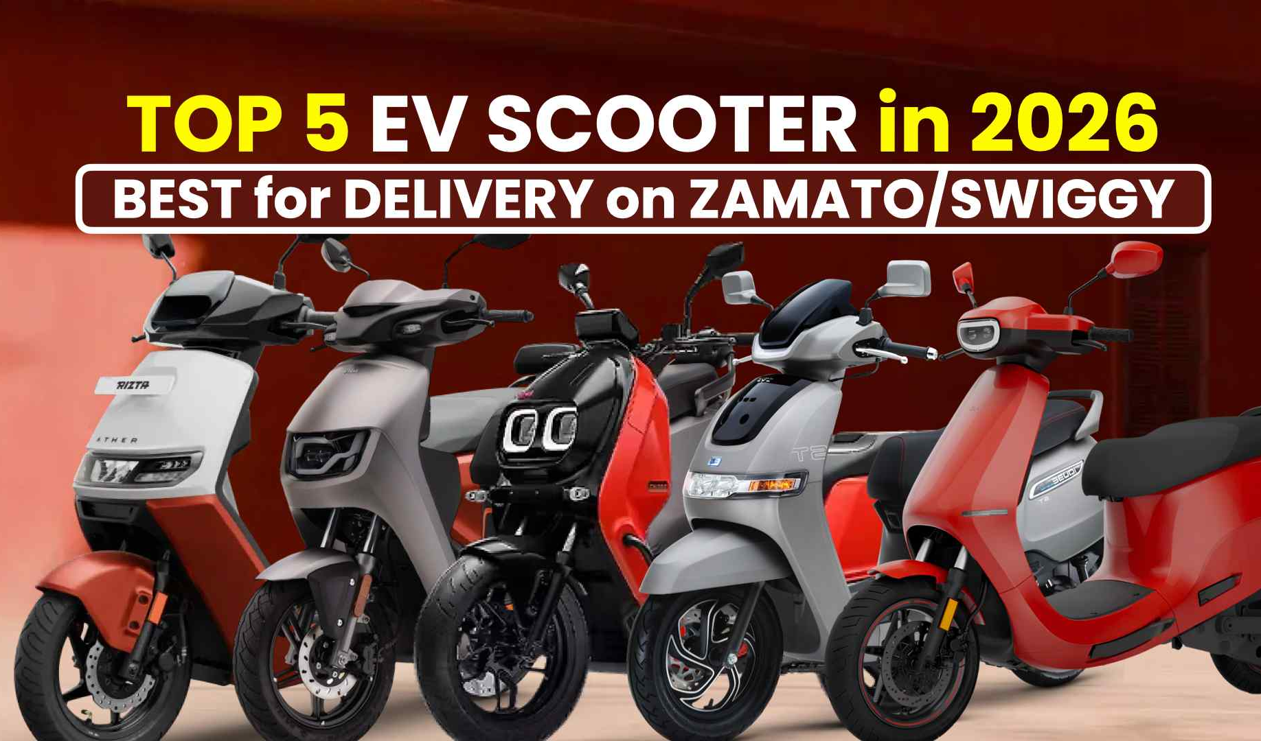 Best Electric Scooters for Delivery Riders in In 2026