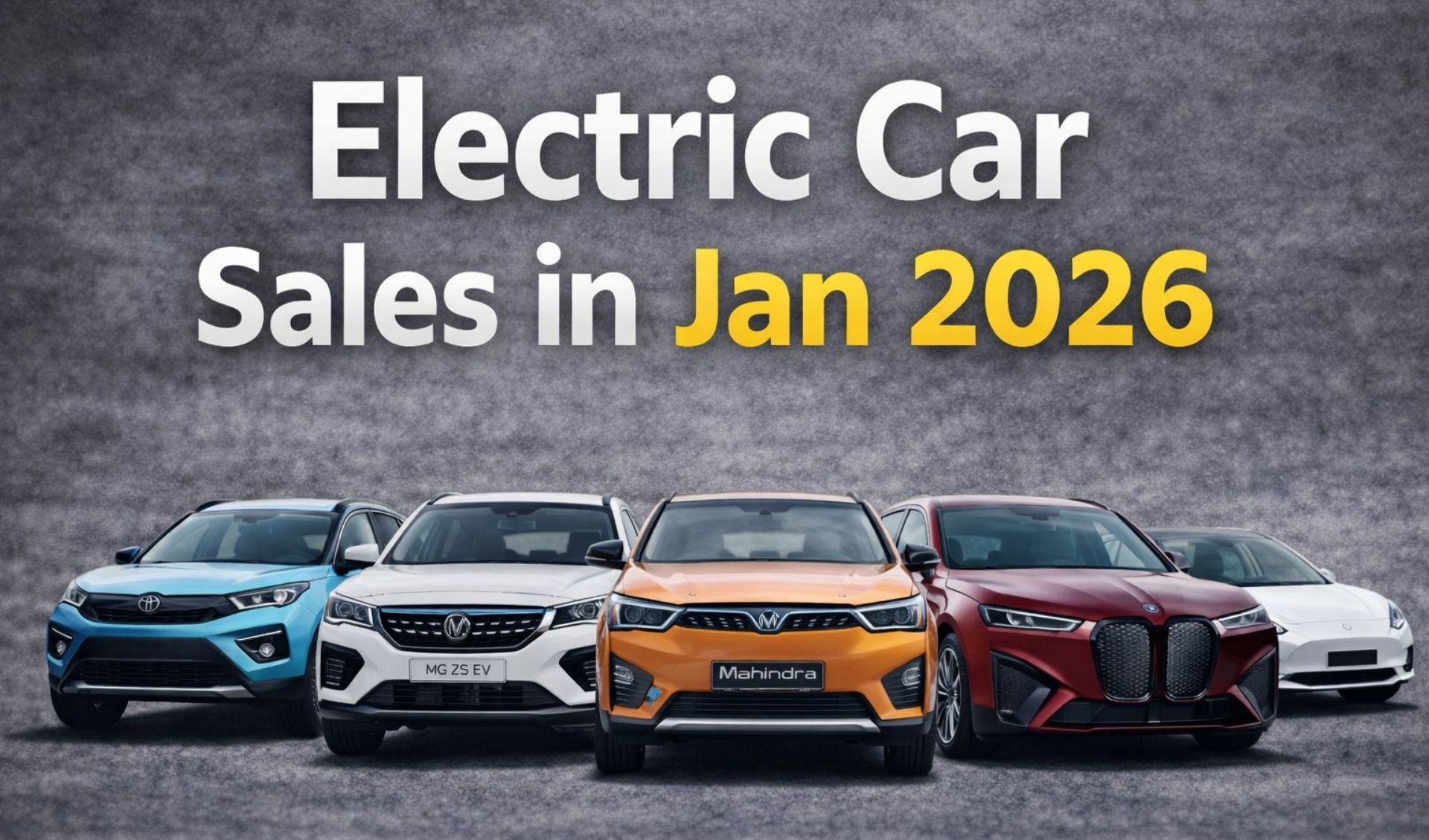 January 2026 Electric Car Sales in India : Vinfast Performing Well, Tata Dominate EV Segment