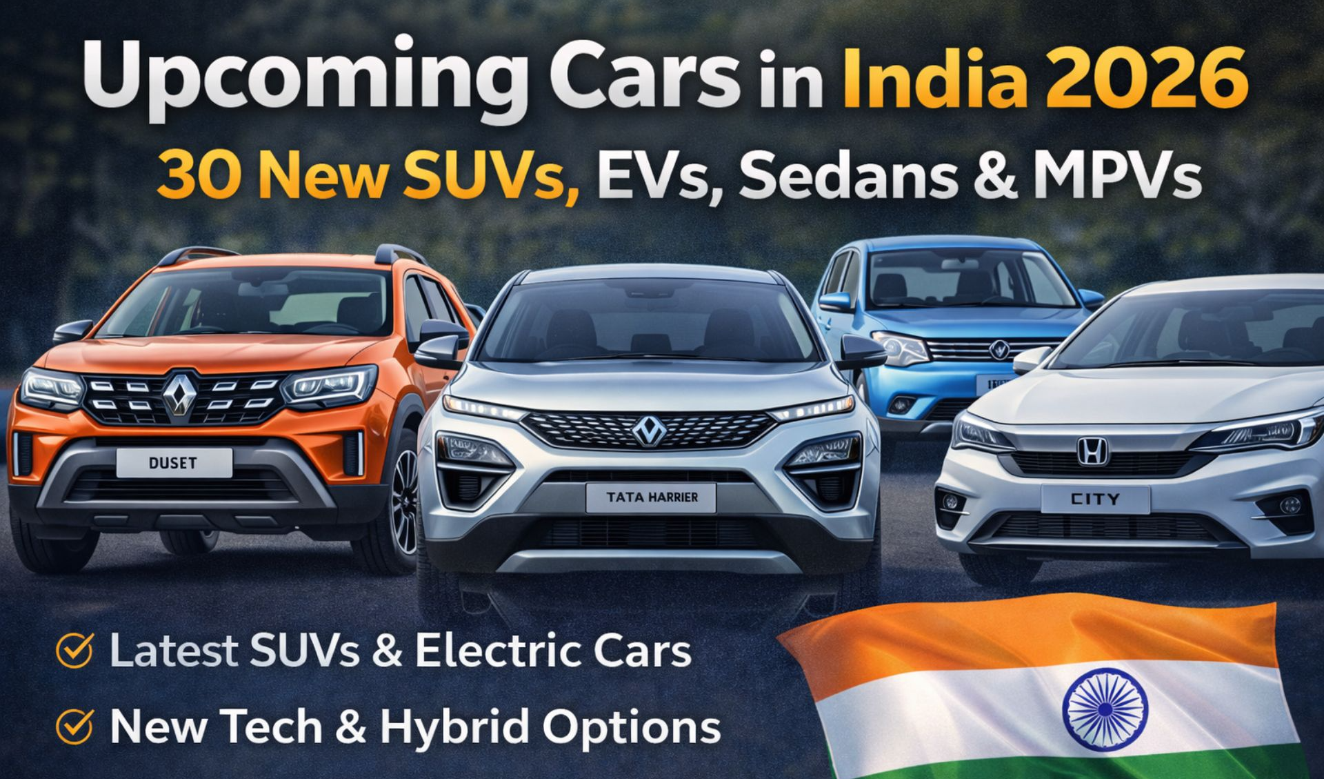 India’s Top 30 Upcoming Cars in 2026