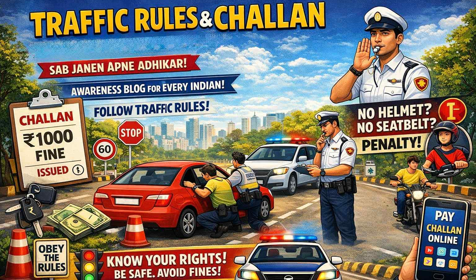Traffic Rules & Challan in India-How to Check Online Challan