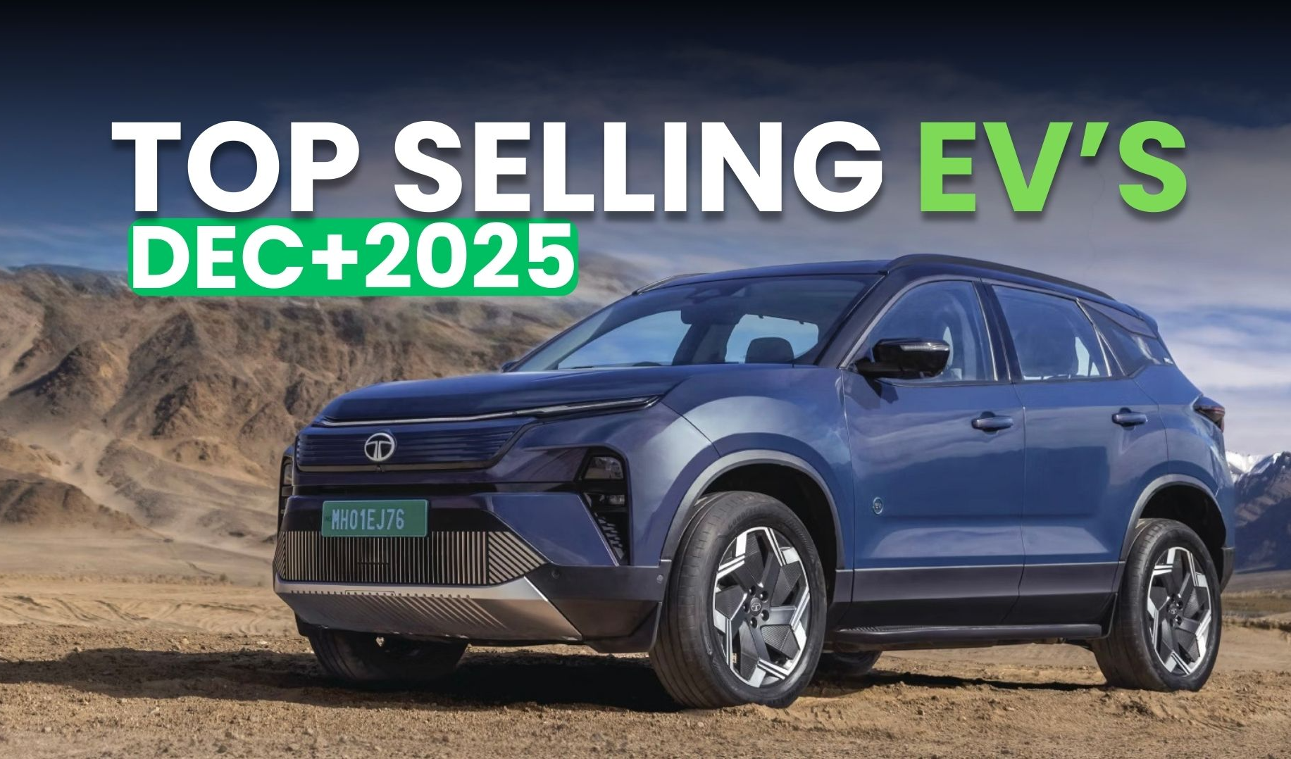 Electric Car Sales December 2025-Tata and JSW MG Ruled Electric Vehicle in india