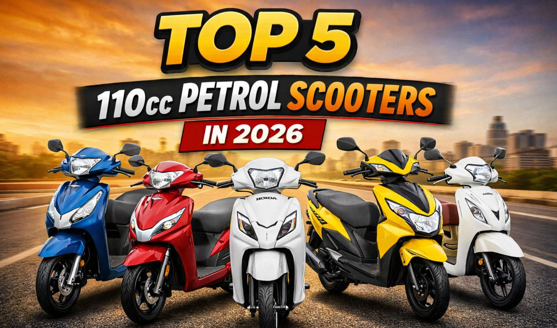Top 5 110cc Petrol Scooters in India 2026