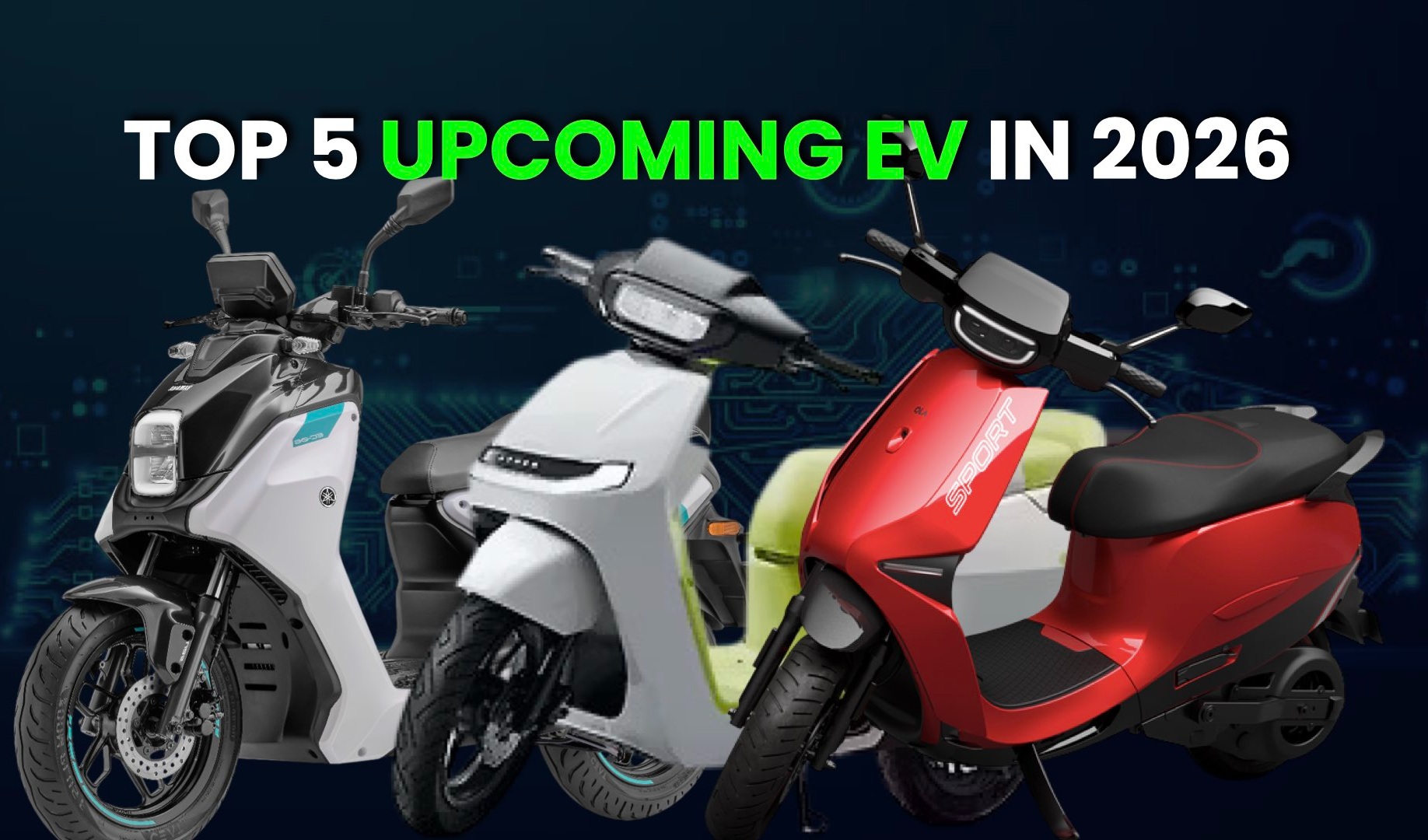 Top 5 Upcoming Electric Scooters in 2026 – The Future of Urban Mobility